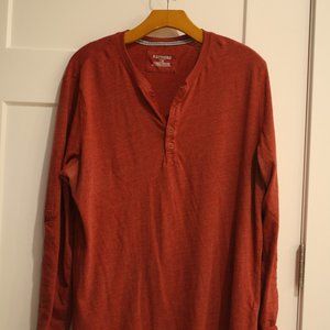 Express Long Sleeve Red Shirt - Mens Large